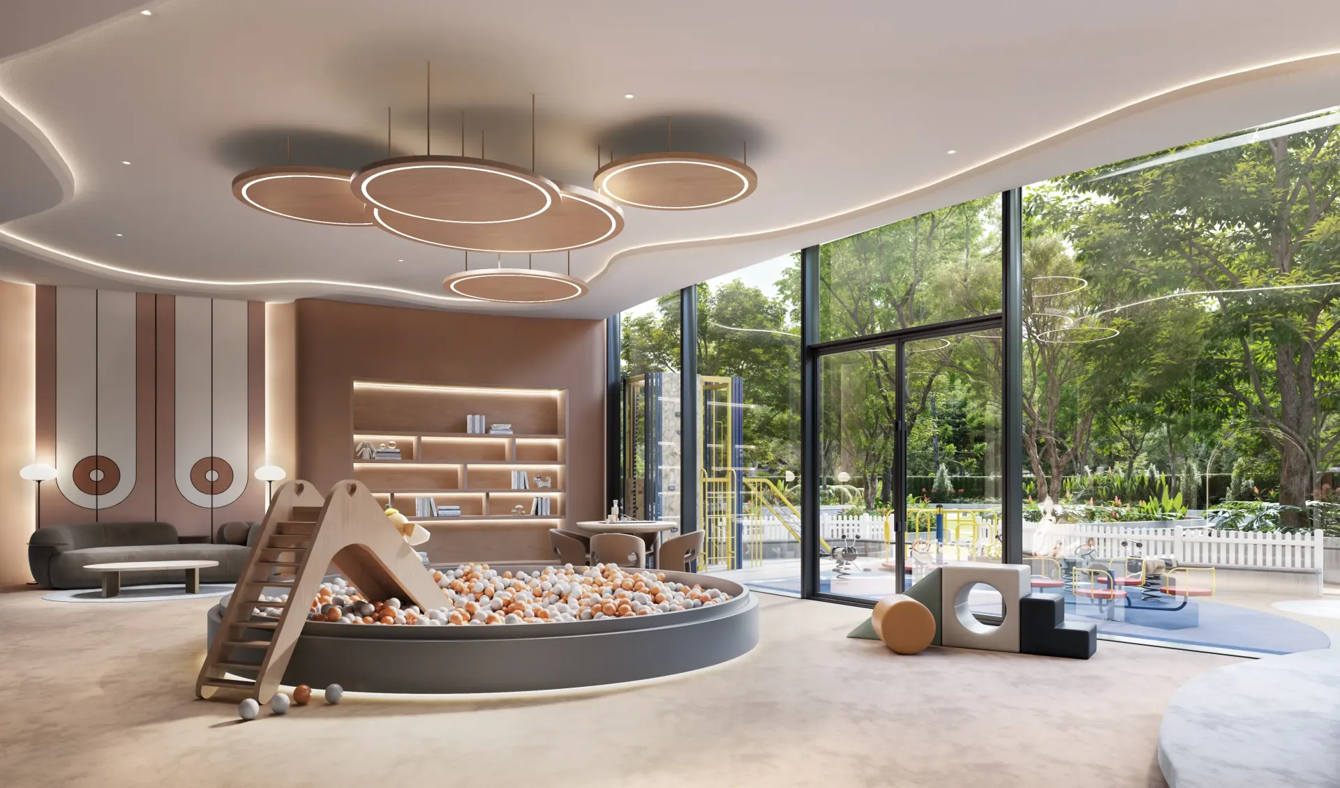 Children's play area at Cheval Riverside