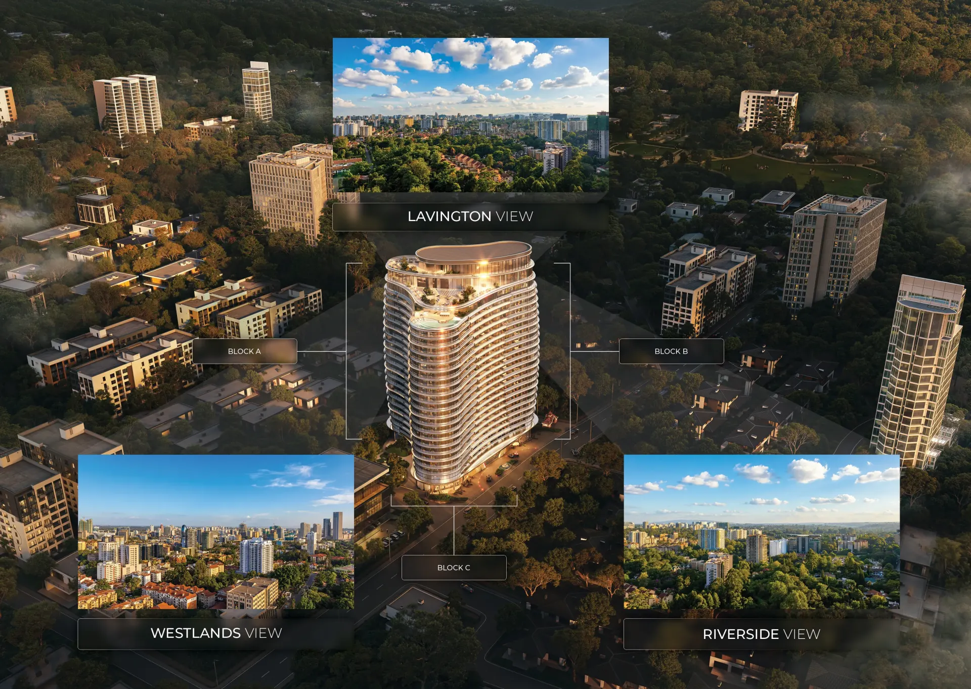 Views from Cheval Riverside residences