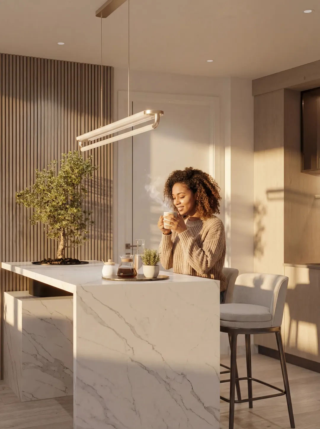One-bedroom residence dining area