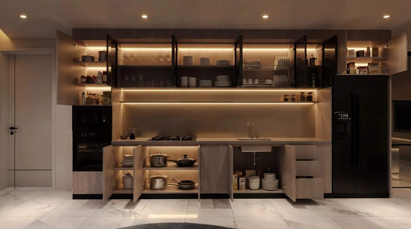 Two-bedroom residence kitchen