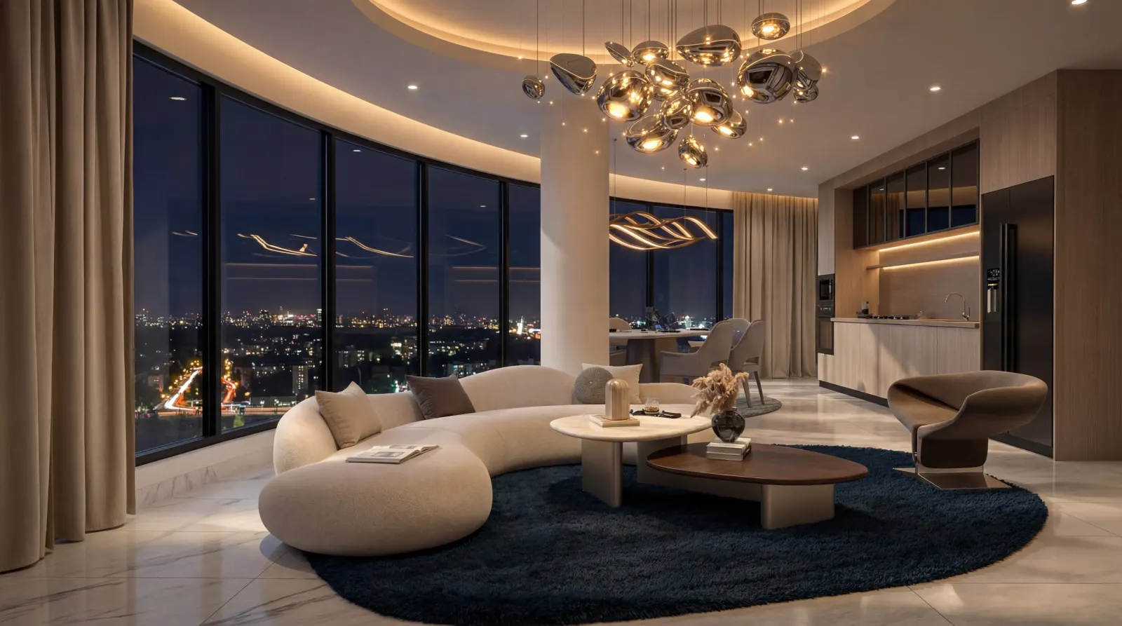 Two-bedroom residence lounge